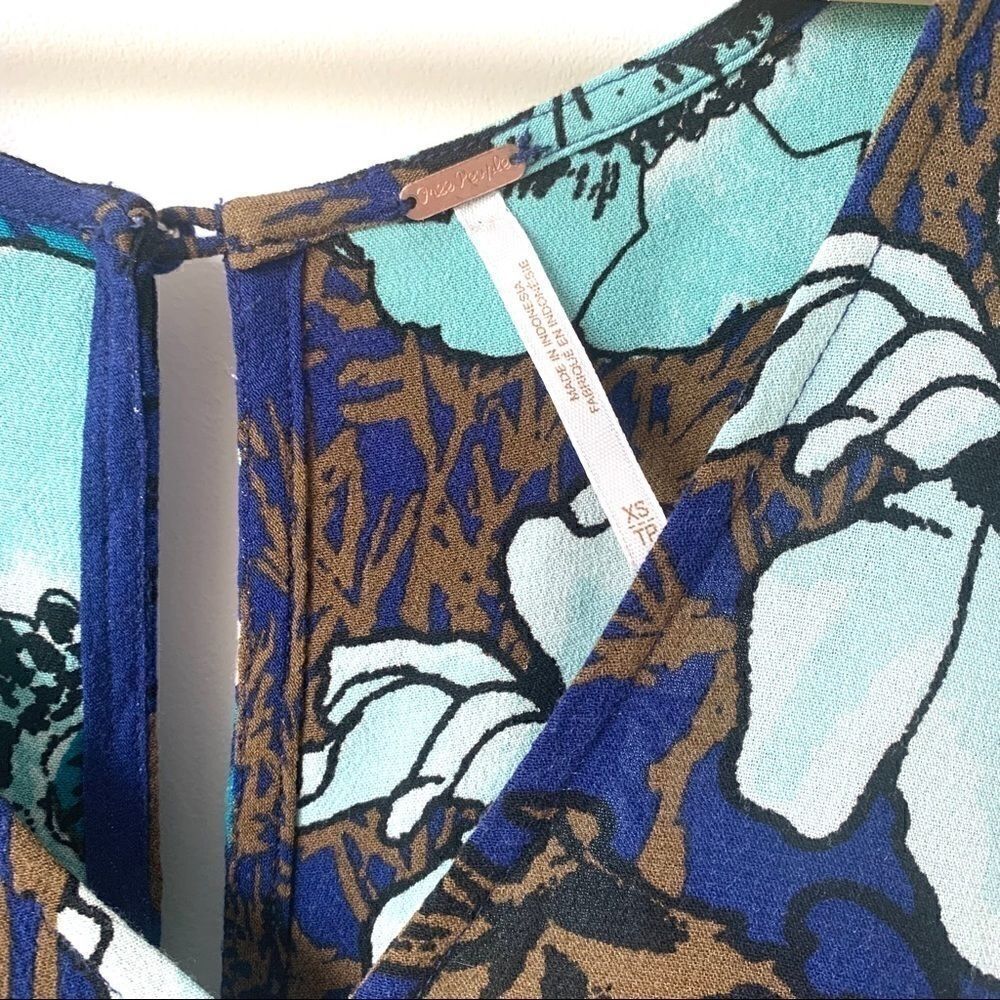 FREE PEOPLE FLORAL SWING DRESS TUNIC - Picture 6 of 8